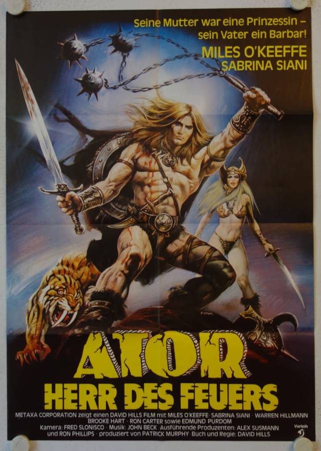 Ator Herr des Feuers originales deutsches Filmplakat